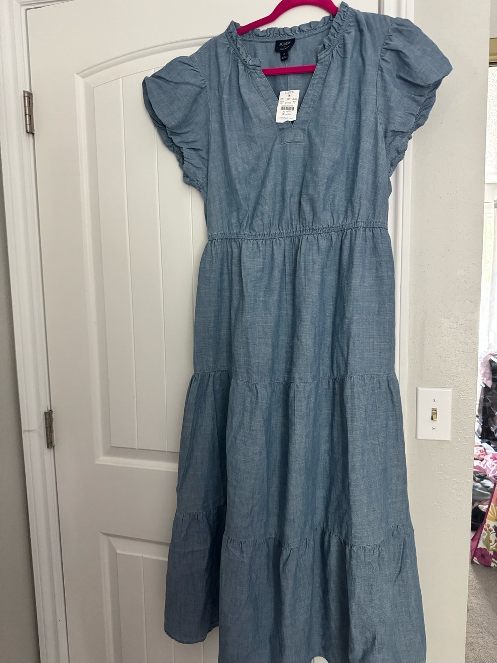 NWT JCrew Light Blue Chambray Dress- XL
